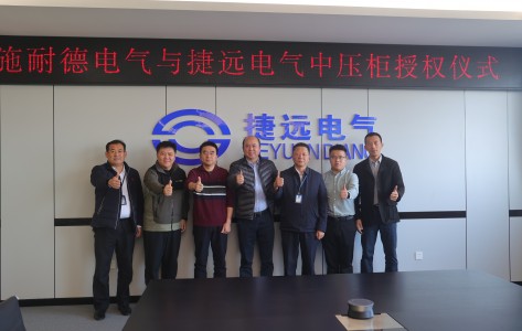 施耐德一行（háng）到訪91视频色污電氣，MVnex 授權首測高分通過（guò）！